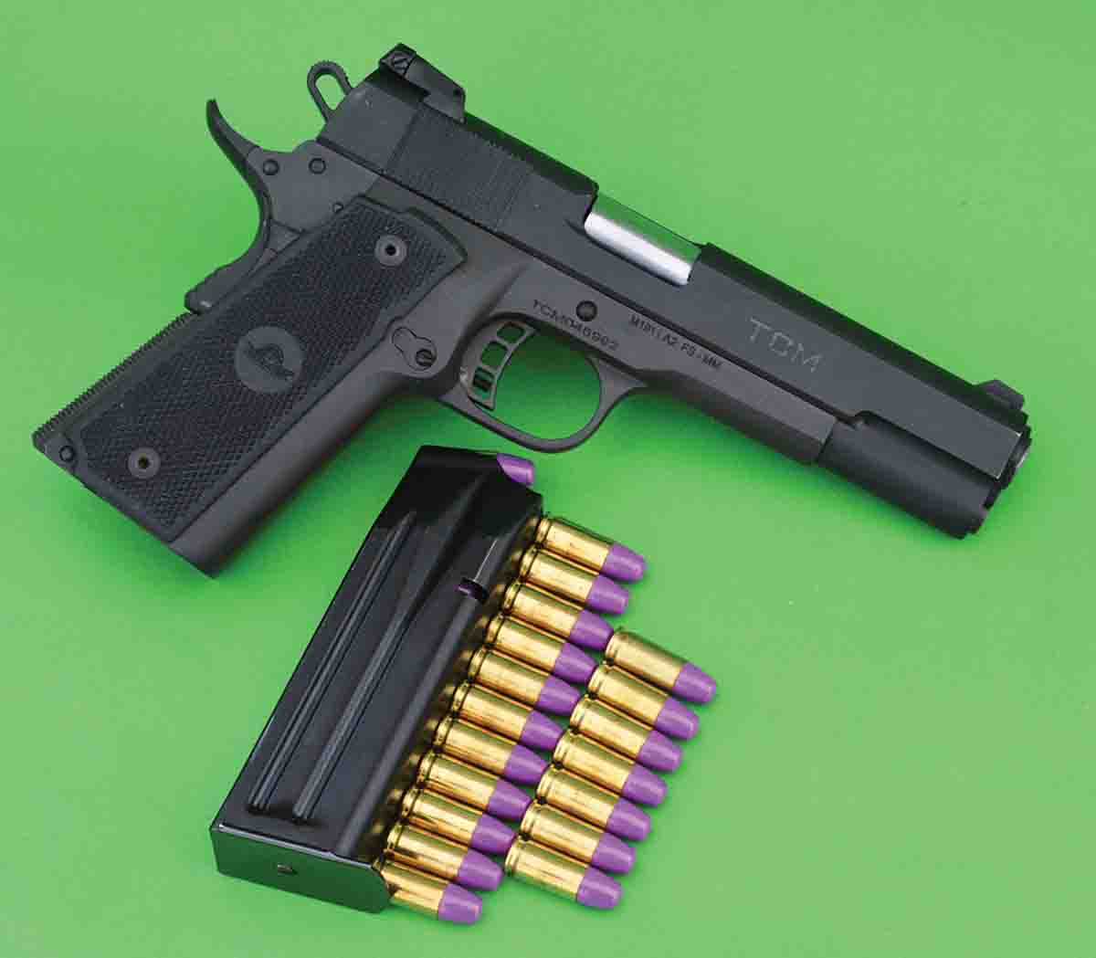 The Rock Island M1911 A2 features a 17+1 round capacity.